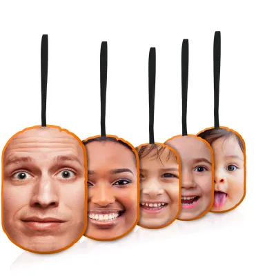 Burnt Orange Soft Velvet Polyester Fabric (Personalised with Text)