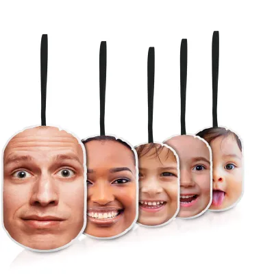 White Soft Velvet Polyester Fabric (Personalised with Text)