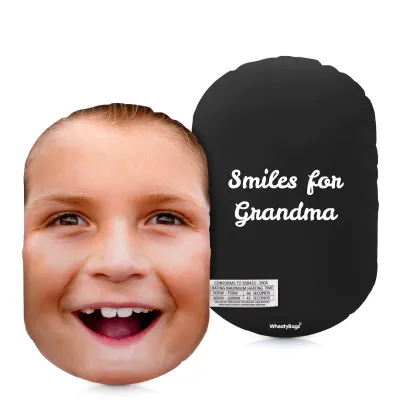 (20cm) Black Soft Velvet Polyester Fabric Scented (Organic Lavender Buds) (Personalised with Text)