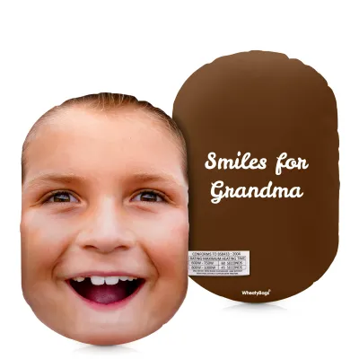 (20cm) Brown Soft Velvet Polyester Fabric Scented (Organic Lavender Buds) (Personalised with Text)