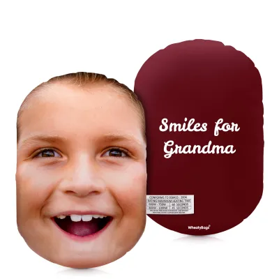 (20cm) Burgundy Soft Velvet Polyester Fabric (Personalised with Text)