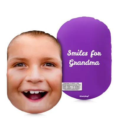 (20cm) Purple Soft Velvet Polyester Fabric Scented (Organic Lavender Buds) (Personalised with Text)