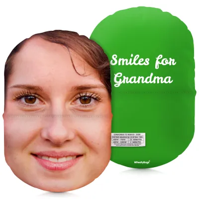 (32cm) Bright Green Soft Velvet Polyester Fabric (Personalised with Text)