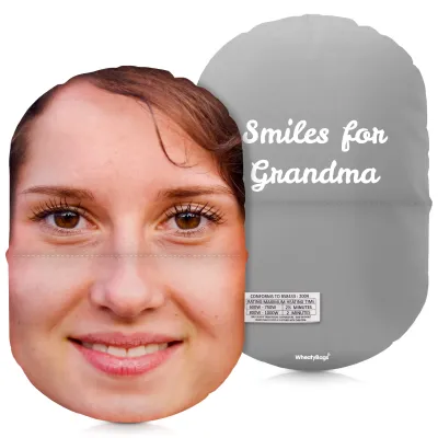 (32cm) Grey Soft Velvet Polyester Fabric Scented (Organic Lavender Buds) (Personalised with Text)