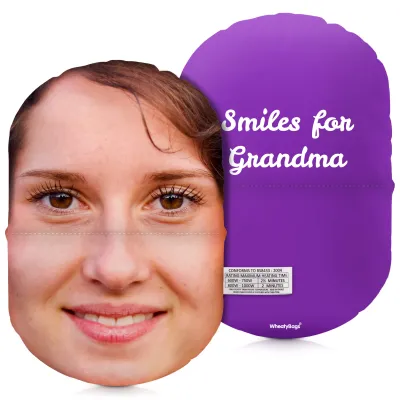 (32cm) Purple Soft Velvet Polyester Fabric (Personalised with Text)