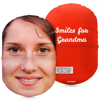 (32cm) Red Soft Velvet Polyester Fabric Scented (Organic Lavender Buds) (Personalised with Text)