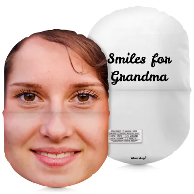 (32cm) White Soft Velvet Polyester Fabric (Personalised with Text)