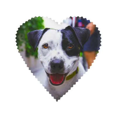 - Heart Shaped (15cm) Polyester (Personalised with Text)