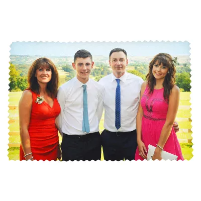 - Rectangle (20cm x 15cm) Polyester (Personalised with Text)