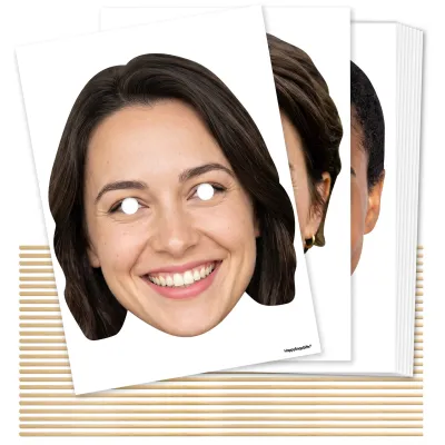 A4 (Pack of 25) DIY Masks + Sticks