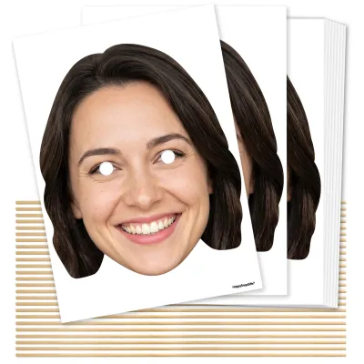 A4 (Pack of 25) DIY Masks + Sticks