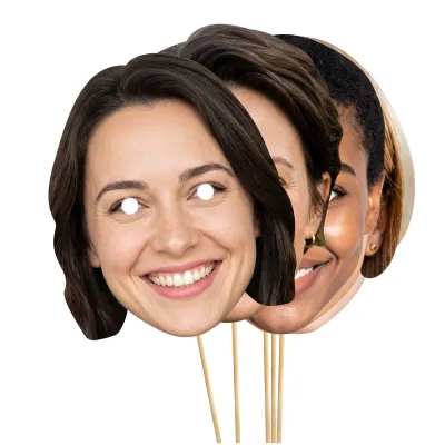 A4 (Pack of 25) Finished Masks + Sticks