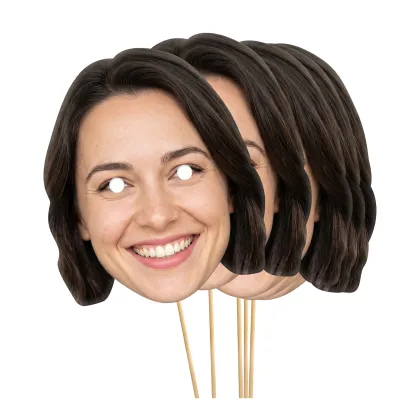 Pack of 10 (A4) Finished Masks + Sticks