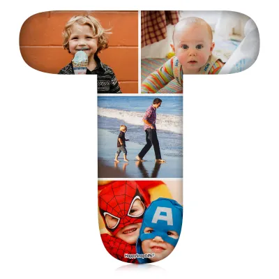 (Hand Cut - Smaller Size) Soft Velvet Polyester Fabric - Letter T