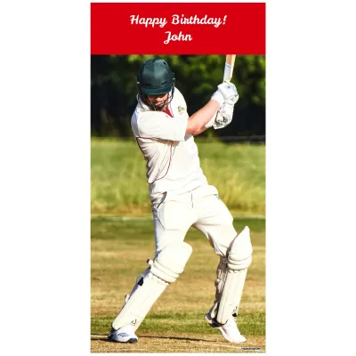 (Red) 110cm x 55cm (70gsm) (Personalised with Text)