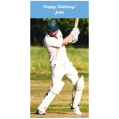 (Sky Blue) 150cm x 55cm (70gsm) (Personalised with Text)