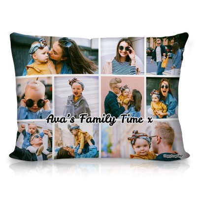 Double-Sided Collage Photo Cushion