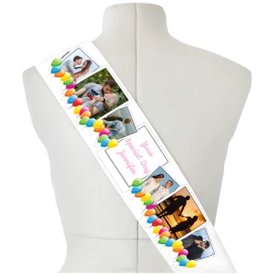 (220cm x 14cm) Baby Pink Mock Suede Polyester Fabric (Personalised with Text)