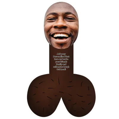 (45cm) (Dark Skin Tone) Soft Velvet Polyester Fabric (Personalised with Text)