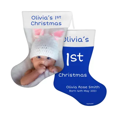 (25cm) Royal Blue Soft Velvet Polyester Fabric (Personalised with Text)