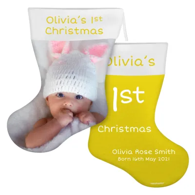 (45cm) Yellow Soft Velvet Polyester Fabric (Personalised with Text)