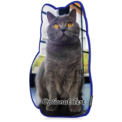 Larger Size - Royal Blue Cotton Fabric (Personalised with Text)