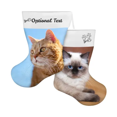 (25cm) Cat Paws & Fish Theme (Personalised with Text)