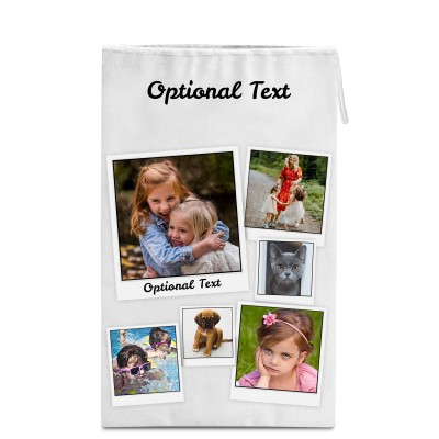 Medium (50cm Size) White Soft Velvet Polyester Fabric (Personalised with Text)