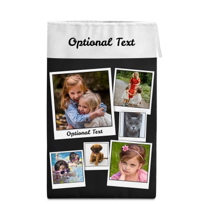 Medium (50cm Size) Black Soft Velvet Polyester Fabric (Personalised with Text)