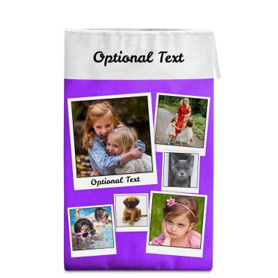 Medium (50cm Size) Purple Soft Velvet Polyester Fabric (Personalised with Text)