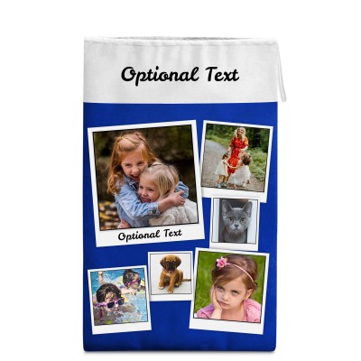 Medium (50cm Size) Royal Blue Soft Velvet Polyester Fabric (Personalised with Text)