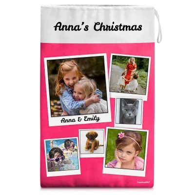 Small (30cm Size) Hot Pink (Fuchsia) Soft Velvet Polyester Fabric (Personalised with Text)