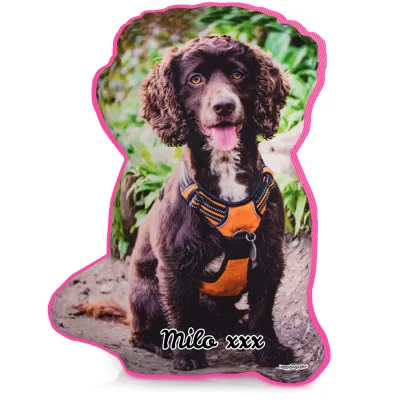 Larger Size - Hot Pink (Fuchsia) Fleece Fabric (Personalised with Text)