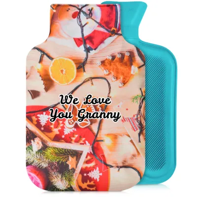 2 Litre - Christmas Decorations Design Soft Velvet Polyester Fabric (Personalised with Text)