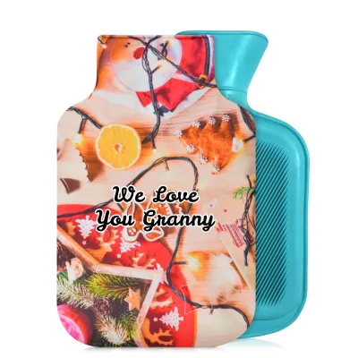 800ml - Christmas Decorations Design Soft Velvet Polyester Fabric (Personalised with Text)