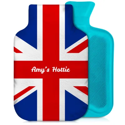 2 Litre Red, White and Blue (Classic) Soft Velvet Polyester Fabric and Removable Cover