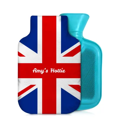 800ml Red, White and Blue (Classic) Soft Velvet Polyester Fabric and Removable Cover (Personalised with Text)