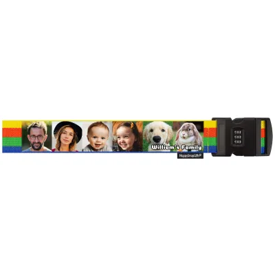 (180cm) Striped with Combination Lock (Personalised with Text)