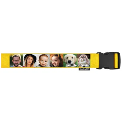 (250cm) - Yellow with Standard Buckle (Personalised with Text)