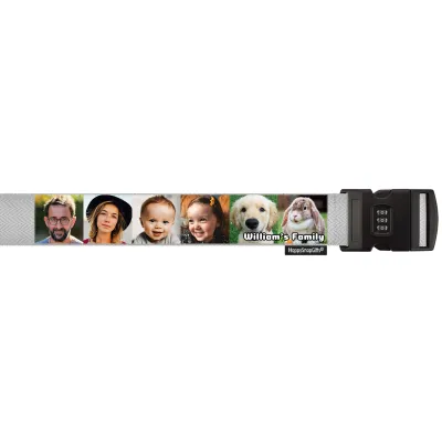 (300cm) - Silver Grey with Combination Lock (Personalised with Text)