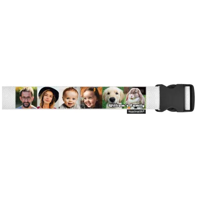 (300cm) - White with Standard Buckle (Personalised with Text)