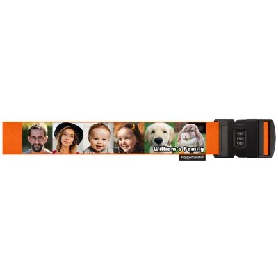 (180cm) - Orange with Combination Lock (Personalised with Text)