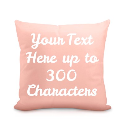 (25cm Square) Rose Gold Soft Velvet Polyester Fabric (Personalised with Text)