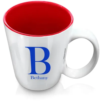 (XL 15oz Red) Royal Blue (Personalised with Text)