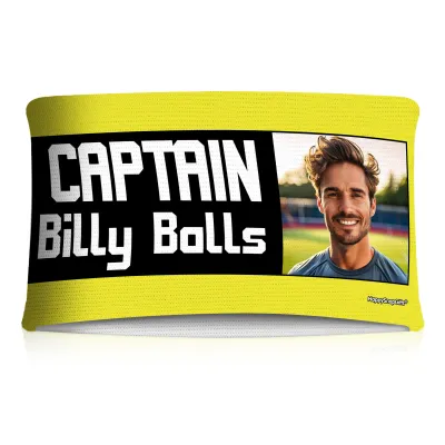 20cm (Tube Approx. 40cm x 7cm) Yellow (Personalised with Text)