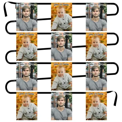 - 5 Metres with 12 Rectangle Flags (28cm) Mock Suede Polyester Fabric (Personalised with Text)