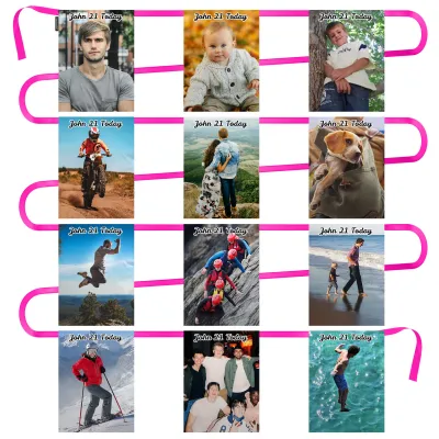 - 5 Metres with 12 Rectangle Flags (28cm) Mock Suede Polyester Fabric (Personalised with Text)