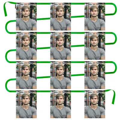 - 5 Metres with 12 Rectangle Flags (28cm) Mock Suede Polyester Fabric (Personalised with Text)