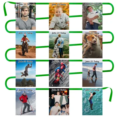 - 5 Metres with 12 Rectangle Flags (28cm) Mock Suede Polyester Fabric (Personalised with Text)