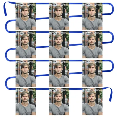 - 5 Metres with 12 Rectangle Flags (28cm) Mock Suede Polyester Fabric (Personalised with Text)